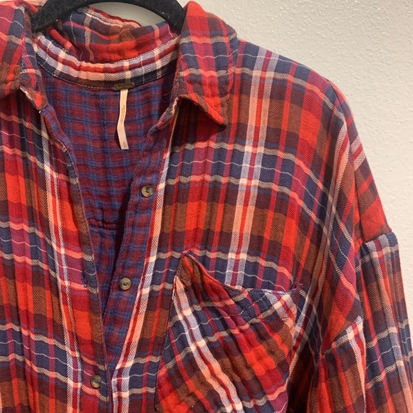 Free People Flannel Shirt - Picture 3 of 6
